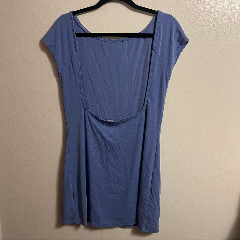 blue free people beach rosalia low-back mini dress - Picture 5 of 5